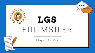 1  LGS TÜRKÇE FİİLİMSİLER 1 [upl. by Thenna]