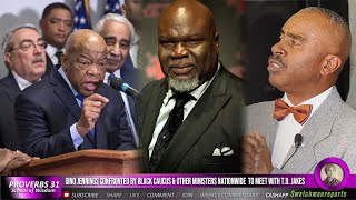 Gino Jennings confronted by Black Caucus amp others Concerning his response to the TD Jakes Scandal [upl. by Atena]