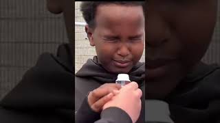 BEST Smelling Salt Reaction EVER funny comedyvideos funnyshorts challenge interview prank [upl. by Aikaz443]