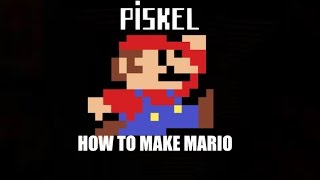 PIXEL ART TUTORIAL HOW TO DRAW MARIO IN PISKEL [upl. by Godart]