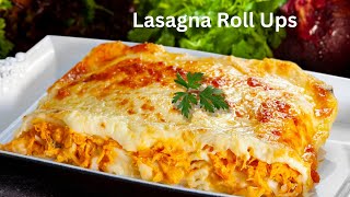 Lasagna Roll Ups Recipe  Homemade Lasagna Rolls Recipe [upl. by Aleras899]