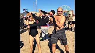 Polar Bear Plunge with Kids  Coney Island New Years Day 2017 [upl. by Herrle434]