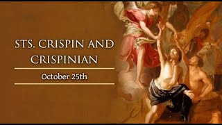 Saints of the day  Crispin and Crispinian  Oct 25 saintoftheday martyr catholic christianity [upl. by Johnathan]