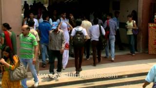 Metro commuters at Dilshad garden Metro station [upl. by Analed415]