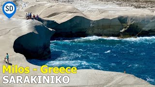 Sarakiniko Beach on Milos Island in Greece [upl. by Kraus]