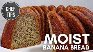 Moist Banana Bread Recipe [upl. by Victorine]