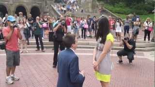 Central Park Flash Mob Proposal [upl. by Sherard610]