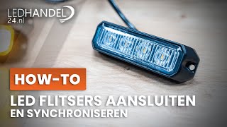 HOWTO  LED Flitsers Aansluiten amp Synchroniseren  Ledhandel24nl [upl. by Ridglee53]