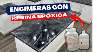 Cómo hacer una encimera de resina epoxica  como pintar la encimera de la cocina con resina epoxi [upl. by Etteinotna]