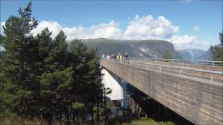 Stegastein Lookout over Aurlandsfjord [upl. by Adin]