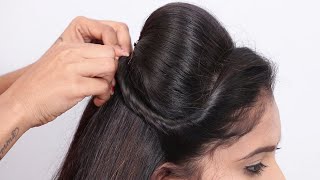 5 easy and quick hairstyle with half saree  wedding hairstyle  party hairstyle  ladies hairstyle [upl. by Flemming]