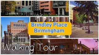 Walking Around Brindley Place In Birmingham  June 2022 [upl. by Oicul]