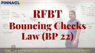 Pinnacle Actual Video Lecture RFBT Bouncing Checks Law [upl. by Entruoc774]