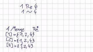 Mathematik für Informatik Studenten 25  Mengenlehre  Äquivalenzklasse [upl. by Atsugua]