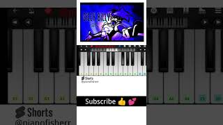 Silly Billy FNF Easy Piano Tutorial shorts [upl. by Inahet]