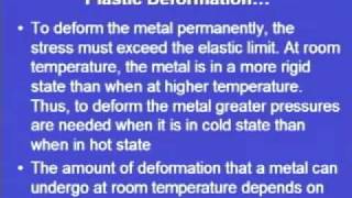 Mod1 Lec4 Metal Forming  Fundamentals [upl. by Alverta853]