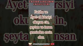 Fatiha suresinin faziletleri [upl. by Elrod]