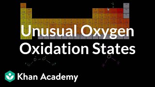 Unusual oxygen oxidation states  Redox reactions and electrochemistry  Chemistry  Khan Academy [upl. by Bury]