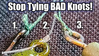 The Three BEST Fishing Knots for Beginners FAST STRONG and EASY [upl. by Nahej]