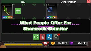 What People Offer For Shamrock Scimitar  🔪Survive The Killer [upl. by Solorac]