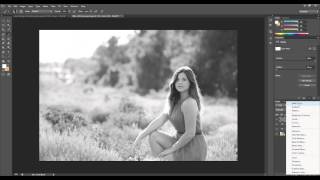 Morgan Burks  Creating a filmstyle black and white image using Photoshop CS6 [upl. by Doowrehs624]