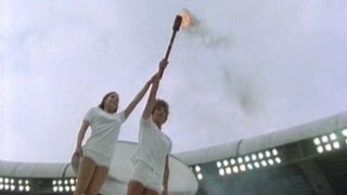 Olympic Flame Is Lit  Opening Ceremony  Montreal 1976 Olympics [upl. by Selle741]