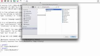 R Programming tutorial  How to set working directory in R Mac  Programming in R [upl. by Atnima]