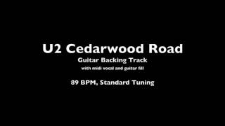 U2 Cedarwood Road Guitar Backing Track [upl. by Suiramed]