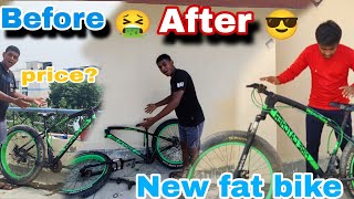 Full restoration  fat bike  before look 🤮 vs after look😎 cycle Piratedfreestyle [upl. by Flieger]