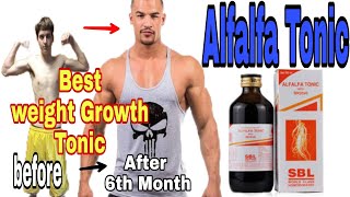 Alfalfa tonic best review  how to increase weight by Alfalfa tonicHindi [upl. by Efron]