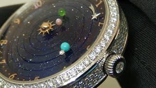 【SIHH2018】梵克雅寶 Lady Arpels Planetarium 詩意星空 行星儀腕錶 [upl. by Setsero]