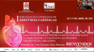 Manejo de extrasistoles ventriculares sin cardiopatia estructural primeras jornadas de arritmias [upl. by Chap]