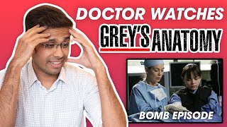 Doctor Reacts to Greys Anatomy  BOMB EPISODE  Doctor A [upl. by Cralg876]