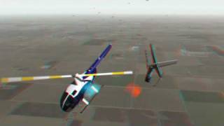 3D Simulation of a Robinson R44 Helicopter in a Negative G tail boom strike [upl. by Nelluc803]