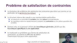 Intelligence Artificielle 51  Satisfaction de contraintes  motivation [upl. by Stoffel]