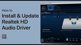 How to install realtek audio driver windows 1011 [upl. by Musa]