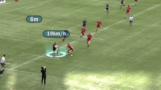 Scotlands DArcy Graham scores 95 metre try [upl. by Leonhard322]