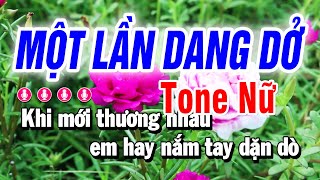 Karaoke Một Lần Dang Dở Nhạc Sống Tone Nữ  Mai Lan [upl. by Younglove]