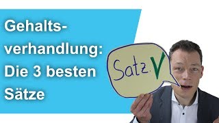 Gehaltsverhandlung Die 3 besten Sätze  M Wehrle [upl. by Laurianne170]