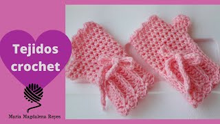 Tejer Guantes sin dedos a crochet paso a paso para niños🌺🌺 crochet tejidos modomagda [upl. by Ninetta]