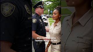 Racist Cop Harasses Black Woman Then Discovers Her FBI Badge heartwarmingstories reallifestory [upl. by Cotter]