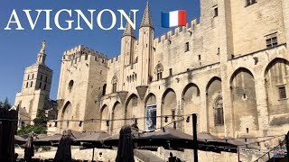 AVIGNON 🇫🇷 Walking tour France ⛪️ Medieval City Old Town [upl. by Jessy985]