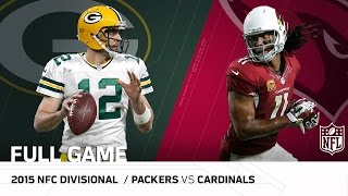 2015 NFC Divisional Round Packers vs Cardinals  NFL Full Game [upl. by Diarmuid]