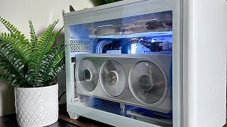 Nr200p v2 all white build 4070 13600k 1440p build [upl. by Naruq125]