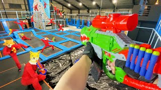 Nerf War  Amusement Park Battle 37 Nerf First Person Shooter [upl. by Dimitris]