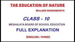 The Education of Nature  William Wordsworth  Three Years She Grew  Full Explanation [upl. by Loella119]