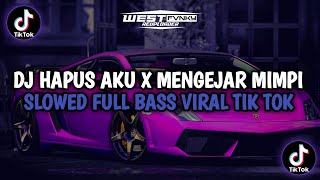 DJ HAPUS AKU X MENGEJAR MIMPI SLOWED  DJ VIRAL TIK TOK TERBARU 2023 [upl. by Ayanal]