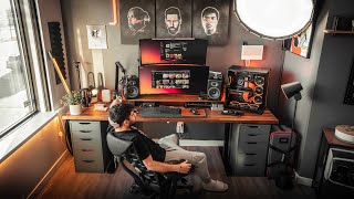 The Dream Desk Setup  Home Workspace amp Gaming Desk 2022 [upl. by Ahsele]