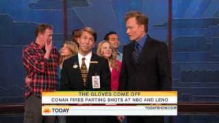 Conan OBrien sticks it up to NBC and Jay Leno [upl. by Gnes]