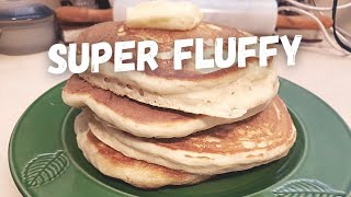 Super Fluffy Sourdough Pancakes  Sourdough Discard Recipe [upl. by Inhsor]